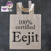 Tote Shopping bag in natural with the words 